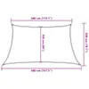 Sonnensegel 160 g/m² Anthrazit 3/4x2 m HDPE Produktbild-Vorschau 10