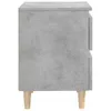 Comodino con gambe in pino grigio cemento 40x35x50 cm Anteprima dell’immagine prodotto 4