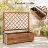 KOMFOTTEU Erhöhter Pflanzkasten aus Holz mit Rankgitter & Produktbild-Vorschau 2