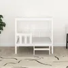 vidaXL Lit pour chien Blanc 95,5x73,5x90 cm Pin massif Voir les images du produit 3
