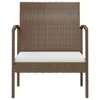 vidaXL 8-tlg. Garten-Lounge-Set mit Auflagen Poly Rattan Produktbild-Vorschau 8