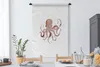 MuchoWow® Wandteppich Wandbehang Oktopus - Meer - Aquarell Produktbild-Vorschau 3
