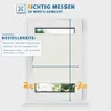 Allesin Plissee ohne Bohren Klemmfix, Beige 65x200cm (BxH) Produktbild-Vorschau 5
