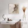 Gerahmtes Poster - Rahmen in heller Eiche - Stein Sand Produktbild-Vorschau 6