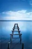 Wallario Poster - Rustikaler Holzsteg im blauen See, Produktbild-Vorschau 1