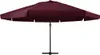 vidaXL Sonnenschirm mit Aluminium-Mast 600 cm Bordeauxrot Produktbild-Vorschau 1