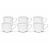 Kaffeetasse Malmö 200 ml weiß 6er-Set Steingut – Van Well – Produktbild-Vorschau 1