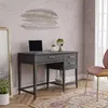 Computertisch mit Lifttop aus MDF graphitgrau Produktbild-Vorschau 3