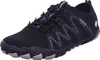 A black athletic shoe with gray accents is shown against a white background. Produktbild-Vorschau