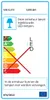 An energy efficiency label for a light fixture. Produktbild-Vorschau
