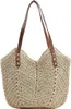 Strohtasche für Damen, Sommer-Strandtasche, weich gewebte Produktbild-Vorschau 1