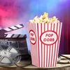 Relaxdays Popcorntüten, 72er Set, gestreift, Retro-Optik, Produktbild-Vorschau 2