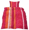 Seersucker Bettwäsche 135x200 mit Reißverschluss – Rosa Produktbild-Vorschau 2