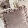 Federa VELVET 45x45 a balze rosa Anteprima dell’immagine prodotto 9