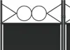 vidaXL Paravento a 6 pannelli, nero, 240x220 cm, in tessuto Anteprima dell’immagine prodotto 6