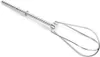 A single stainless steel whisk attachment for a hand mixer, isolated on a white background. Anteprima dell’immagine prodotto