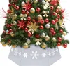 Weihnachtsbaumrock Silbern und Weiß Ø68x25 cm Produktbild-Vorschau 2