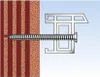 A screw is shown being used to attach a metal bracket to a brick wall. Anteprima dell’immagine prodotto