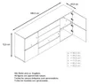 Vladon Sideboard Rova,  Germany, Kommode mit 4 Türen und 4 Produktbild-Vorschau 7