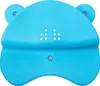A blue, frog-shaped bath seat for babies or toddlers. Náhled obrázku produktu