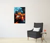 Wallario selbstklebendes Poster - Brennendes  fahrendes Produktbild-Vorschau 4