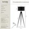 tectake® Lunaris stojací lampa, třínohý ocelový rám, 60 W Náhled obrázku produktu 11
