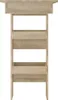 A front view of a wooden shelf unit against a white background. Produktbild-Vorschau