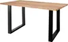 Baumkante Esstisch Sheesham naturbelassen 140 x 80 schwarz Produktbild-Vorschau 10