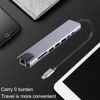 8 in 1 Typ-C Hub zu USB 3.0 USB-C HDMI LAN RJ45 SD TF Produktbild-Vorschau 3