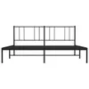 Bettgestell mit Kopfteil Metall Schwarz 183x213 cm Produktbild-Vorschau 5