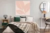 MuchoWow® Poster Sommer - Blätter - Rosa - Pastell 100x100 Produktbild-Vorschau 4