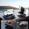 A car dashboard with a phone holder and a phone displaying navigation. Náhled obrázku produktu