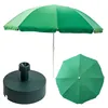 Parasol Parasol de marché 240 cm avec socle rond Jardin Voir les images du produit 1