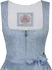 MarJo Trachten Dirndl "Neubiberg" 919765 | Babyblau 65cm Produktbild-Vorschau 3