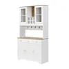 Armoire de cuisine Flieks avec 5 portes, 3 tiroirs et Voir les images du produit 5