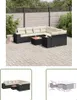 The Living Store 9-tlg. Garten-Sofagarnitur mit Kissen Produktbild-Vorschau 1