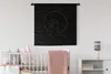 MuchoWow® Wandteppich Wandbehang Frau - Brille - Gold - Produktbild-Vorschau 1