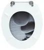 vidaXL Toilettensitz MDF Deckel Steine Produktbild-Vorschau 5
