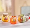 3er Set kerzen im Glas, mit Holzdeckel. Vanille, Orange, Produktbild-Vorschau 3