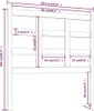 The Living Store Kopfteil Honigbraun 95,5x4x100 cm Produktbild-Vorschau 6