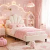 INONEFT Kinderbed 90x200 cm met hoofdeinde in bloemvorm, Productafbeelding-voorbeeld 5
