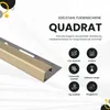 Quadrat Fliesenprofil Edelstahl V2A L250cm H10 champagne Produktbild-Vorschau 2