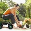 Gartenwagen Scooter mit Ablagekorb & Tablett, Rollender Produktbild-Vorschau 6