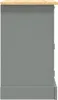 vidaXL Nočný stolík v mexickom štýle  Pine Grey 53x39x67 cm Náhľad obrázku produktu 3
