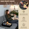 eluno Couchbar, Serviertablett, Sofatablett aus Bambus mit Produktbild-Vorschau 2