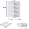 Schubladenbox 4er Set Stapelbare Kleiderschrank Organizer Produktbild-Vorschau 3