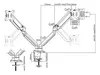 Deltaco ARM-0351 Monitorhalterung / Ständer 81,3 cm (32") Produktbild-Vorschau 5