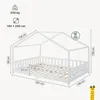 Letto per bambini 'Treviolo' in look casa con protezione Anteprima dell’immagine prodotto 3