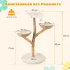 COSTWAY 122cm Kratzbaum Holz, Katzenbaum mit Produktbild-Vorschau 7