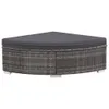 vidaXL 6 tlg. Garten Lounge Set mit Auflagen Poly Rattan Produktbild-Vorschau 6